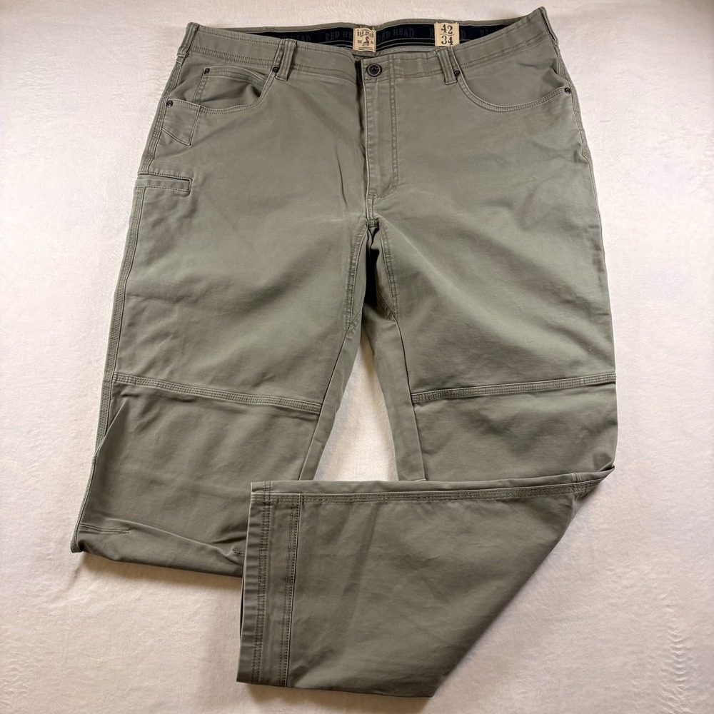 RedHead Ultimate Work Pants Mens 42x34 Gray Outdoor Workwear Rugged Utility